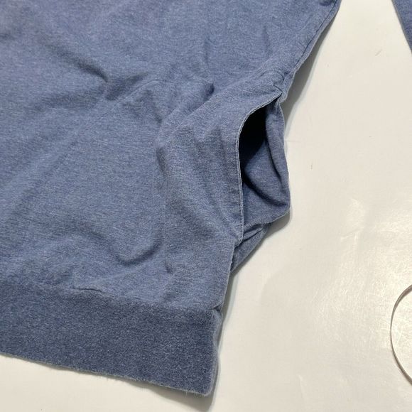 Travis Mathew Quarter 1/4 Zip Pullover Men’s Med Blue Long Sleeve Pockets - Picture 8 of 13